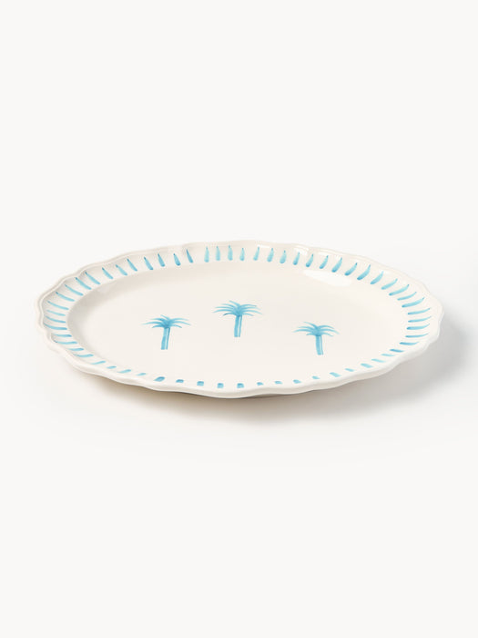 Hand-Painted Serving Plate The Palms