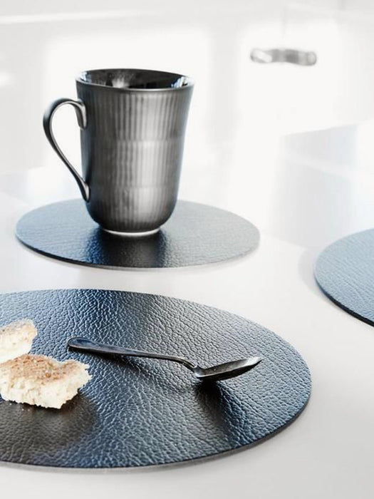 Leather Round Coaster Hot