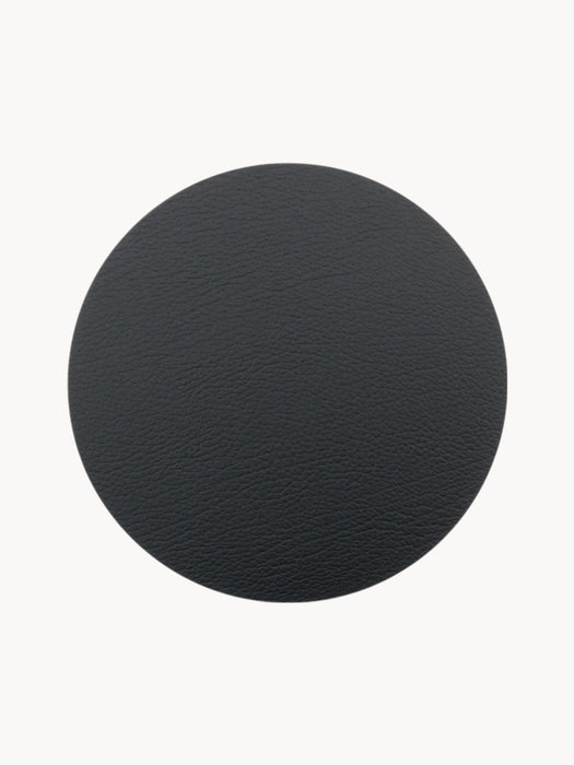 Leather Round Coaster Hot