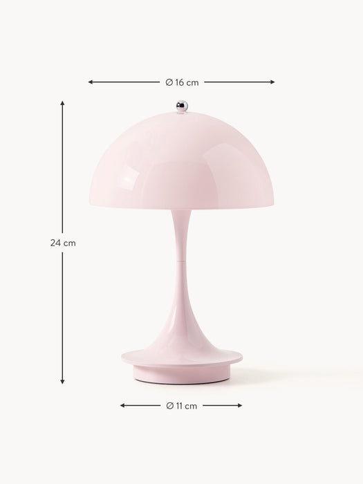 Small Portable LED Table Lamp Panthella 160 Design Verner Panton