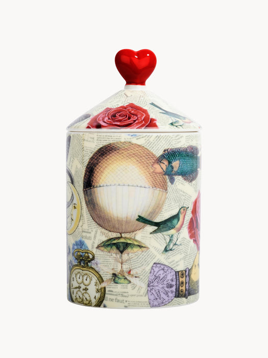 Handmade Scented Candle Rose Rouge Cedarwood Gurjum & Tonka Bean