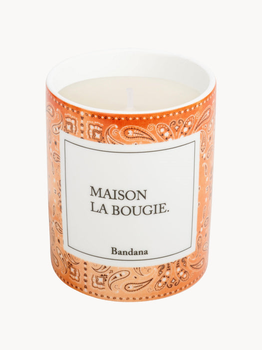 Handmade Scented Candle Bandana Mandarin Sandalwood & Amber