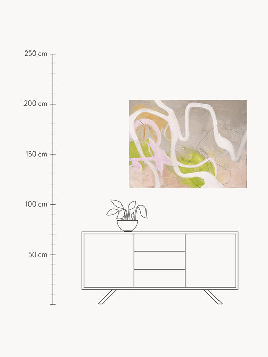 Hand-painted Canvas Picture Light Line