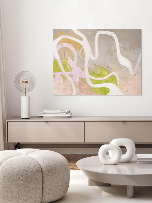 Hand-painted Canvas Picture Light Line
