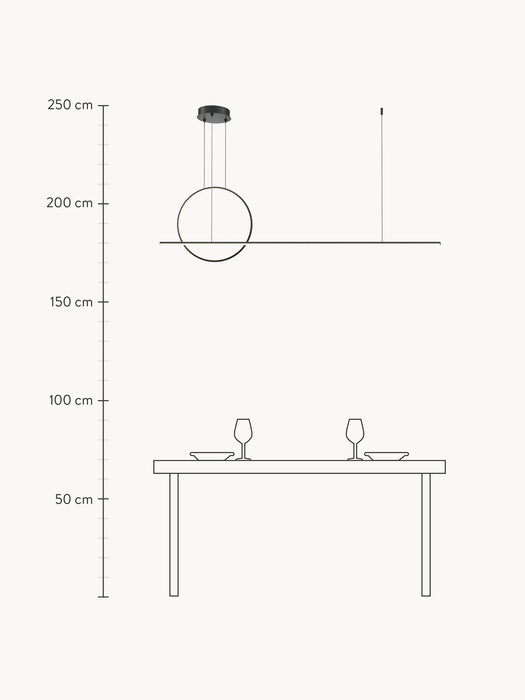 LED Pendant Light Halo with Colour Change