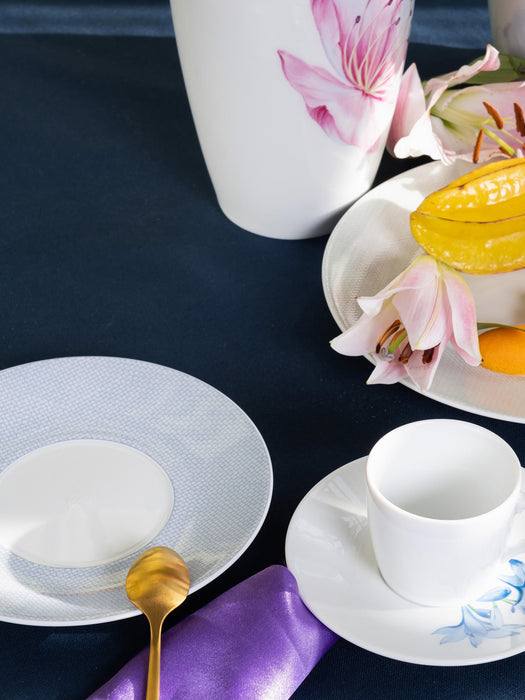 Handmade Porcelain Breakfast Plates Cosmopolitan Set of 2
