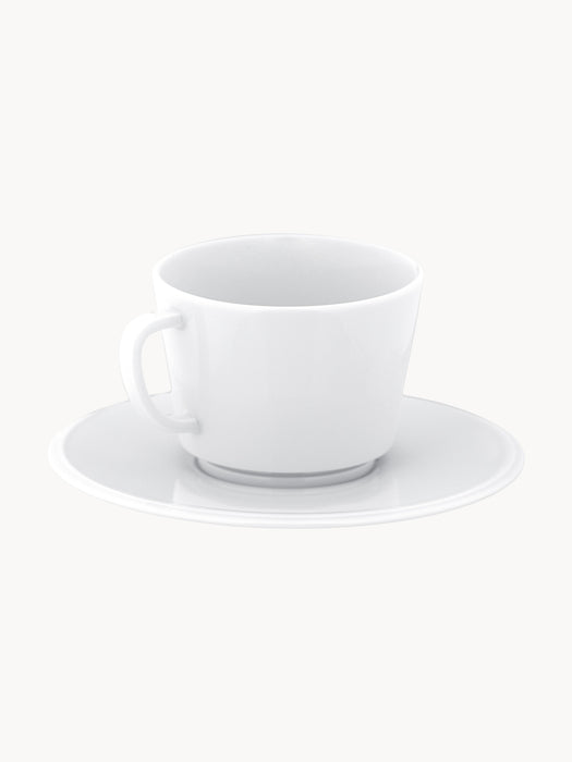 Handmade Porcelain Espresso Cups Vitruv with Saucers Set of 2