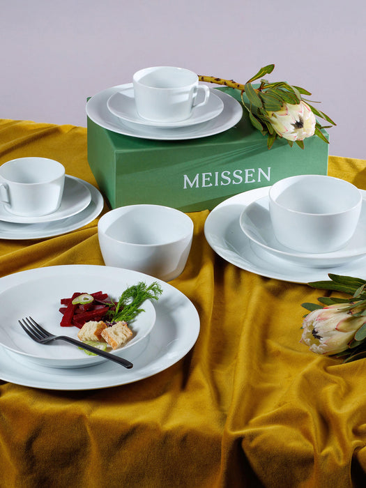 Handmade Porcelain Tableware Set Cosmopolitan 2 People Set of 14