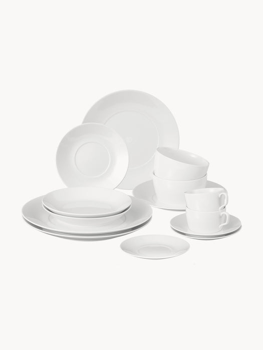 Handmade Porcelain Tableware Set Cosmopolitan 2 People Set of 14