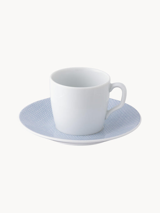 Handmade Porcelain Espresso Cups Cosmopolitan with Saucers Set of 2