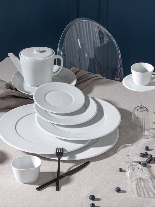 Handmade Porcelain Breakfast Plates Vitruv Set of 2