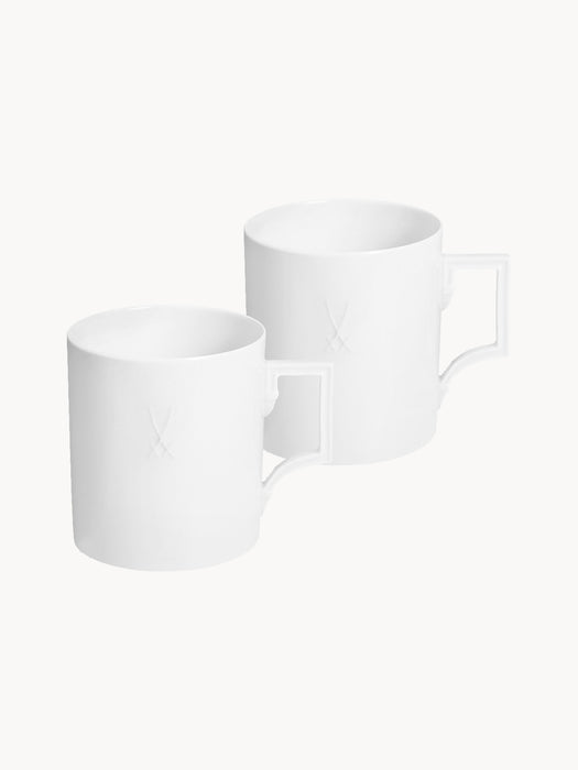 Handmade Porcelain Mugs Berlin Set of 2