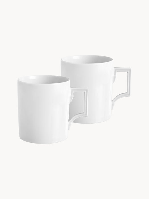 Handmade Porcelain Mugs Berlin Set of 2