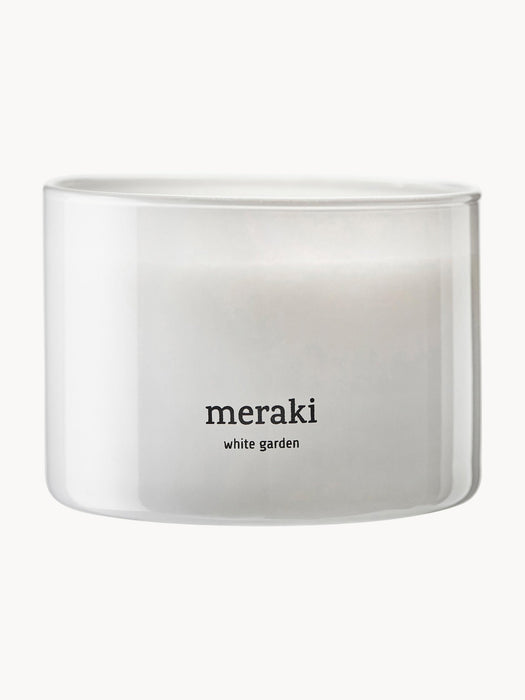 Scented Three-Wick Candle White Garden Rose Cyclamen Cedarwood