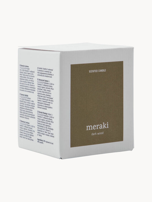 Scented Candle Dark Wood Nutmeg Clove & Amber