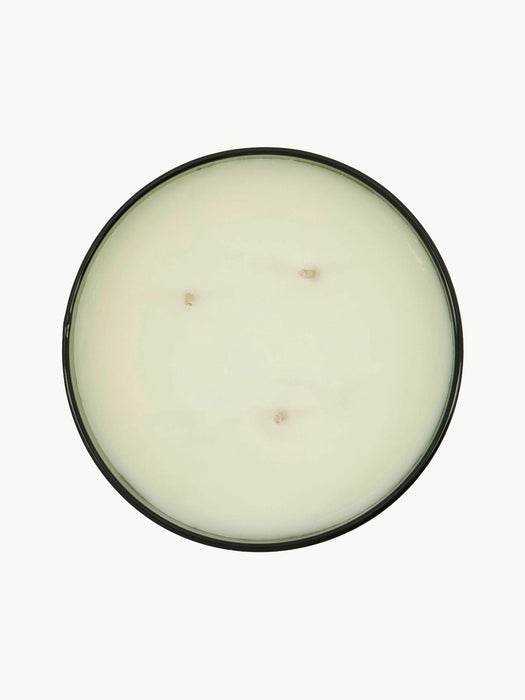 Scented Three-Wick Candle Oud Leaf Geranium Rose Sandalwood