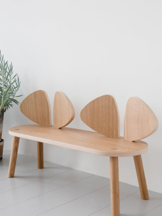 Kids Wooden Bench Mouse