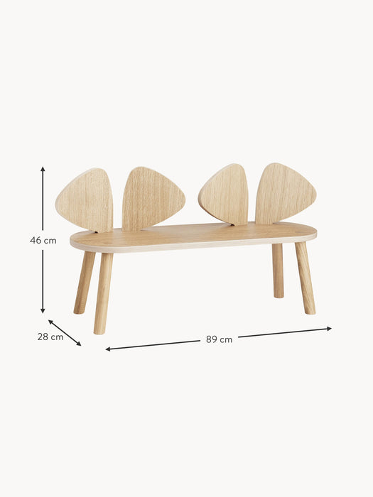 Kids Wooden Bench Mouse
