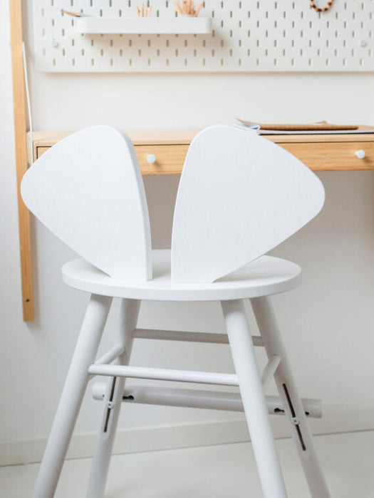 Kids Oak Wood High Chair Mouse Junior
