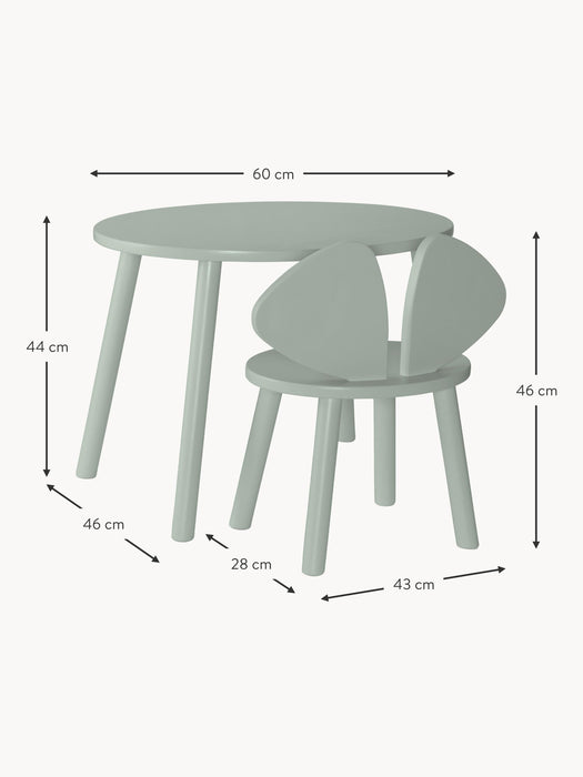 Kids Table Mouse with Kids Chair