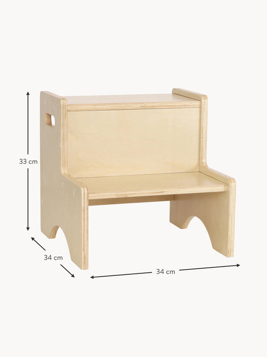 Wooden Step Stool Graffiti