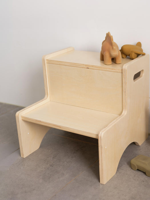 Wooden Step Stool Graffiti