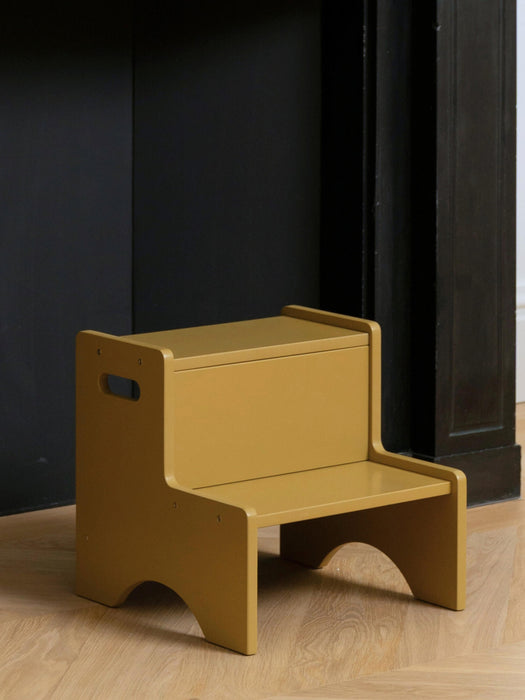 Wooden Step Stool Graffiti