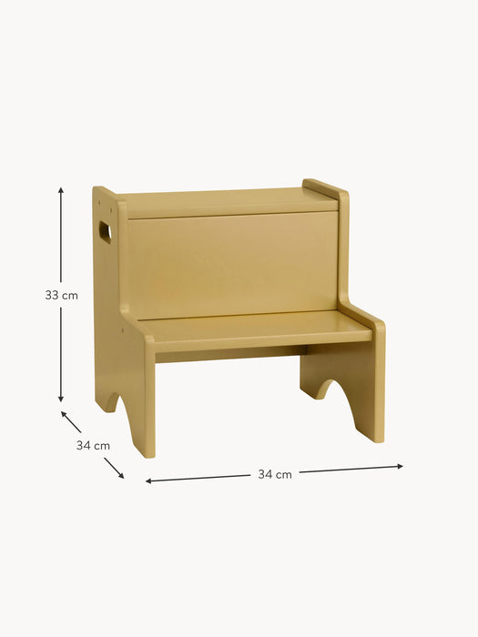 Wooden Step Stool Graffiti