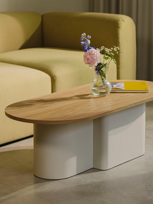 Oval Wooden Coffee Table Looi