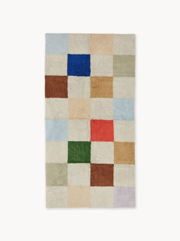 Kids Hand-Woven Washable Rug Chess