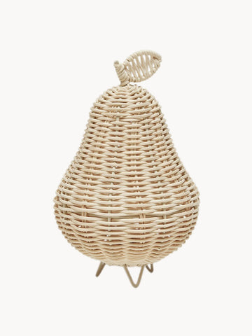 Handmade Rattan Table Lamp Pear