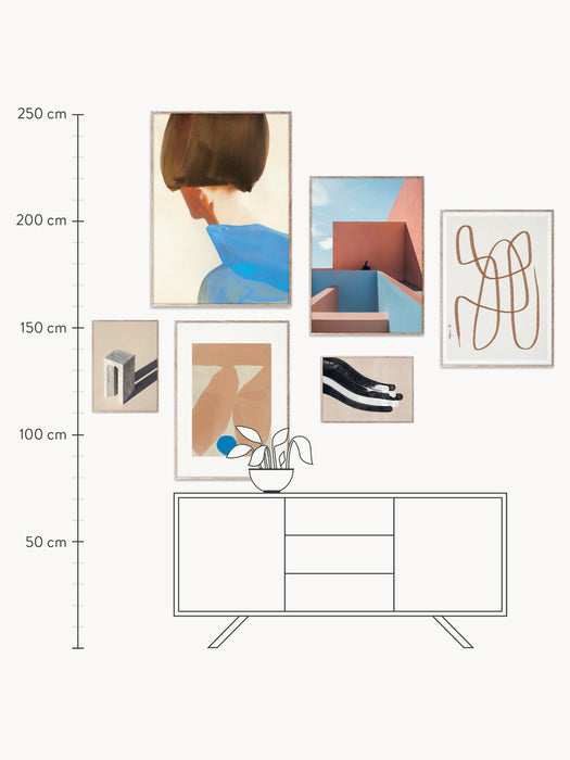 Posters Artwall no 19 with Frame Set of 6