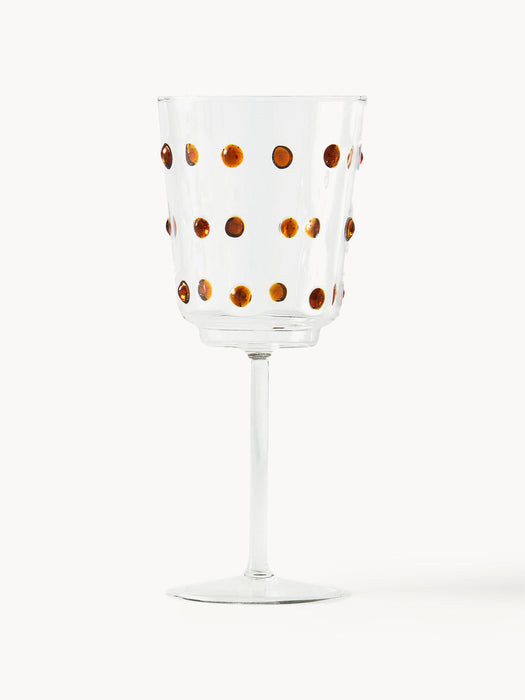 Nob Mouth-Blown Borosilicate Wine Glasses, Set of 2
