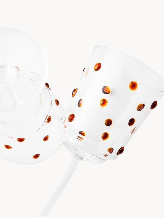 Nob Mouth-Blown Borosilicate Wine Glasses, Set of 2