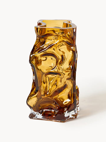 Ice Mouth-Blown Vase, H 25 cm