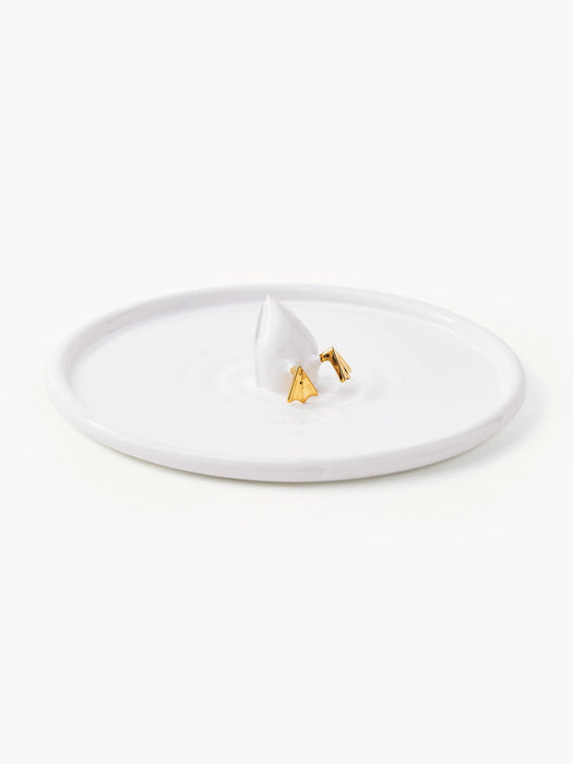 Diving Duck Handmade Ceramic Serving Plate