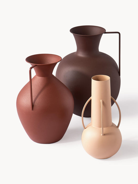 Roman Handmade Decorative Vases, Set of 3