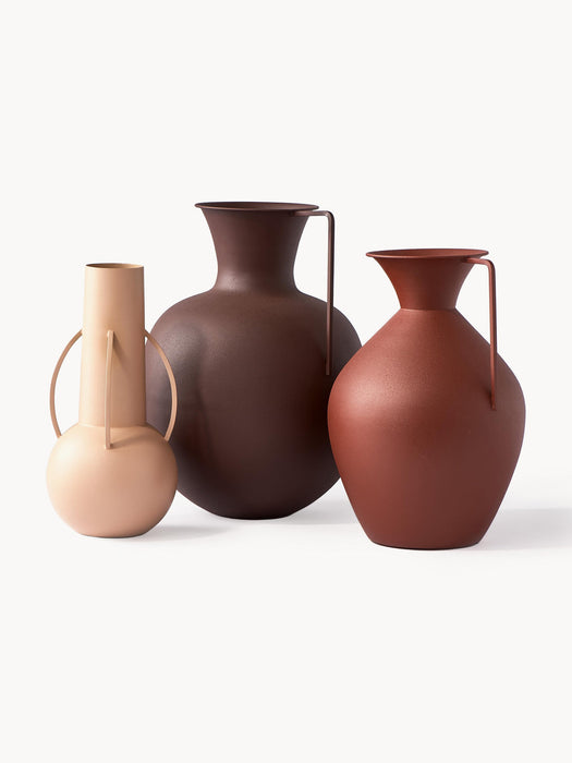 Roman Handmade Decorative Vases, Set of 3