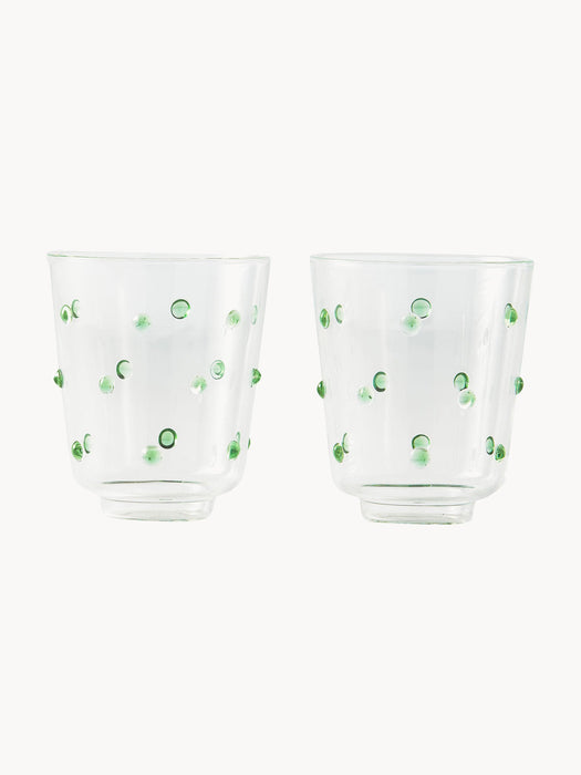 Nob Mouth-Blown Borosilicate Tumblers, Set of 2