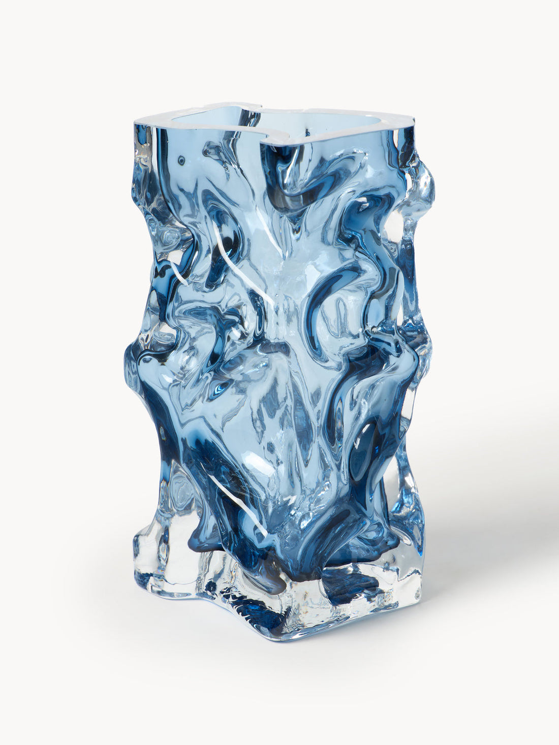Ice Mouth-Blown Vase, H 25 cm