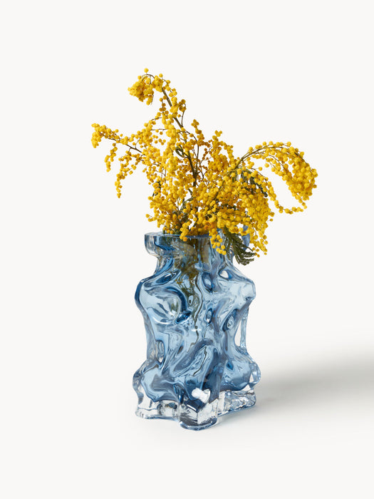 Ice Mouth-Blown Vase, H 25 cm