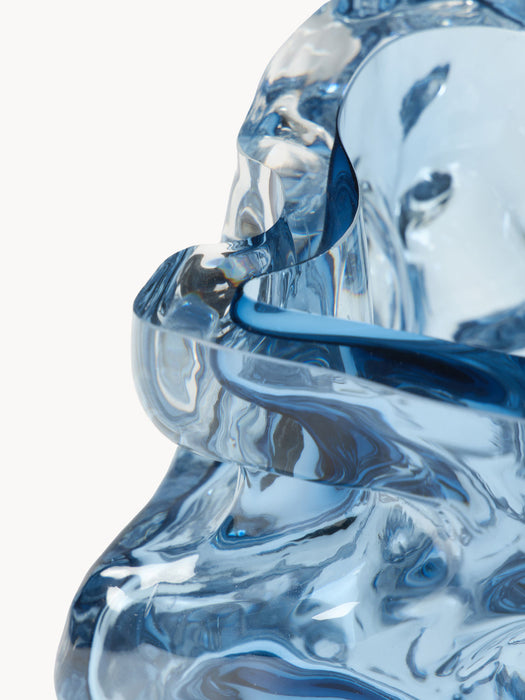 Ice Mouth-Blown Vase, H 25 cm