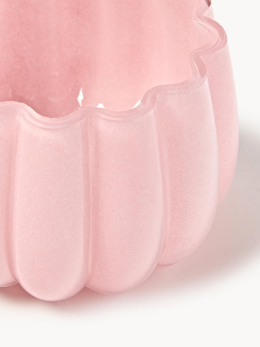 Melon Mouth-Blown Glass Tealight Holder
