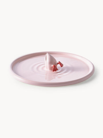 Diving Duck Handmade Ceramic Serving Plate