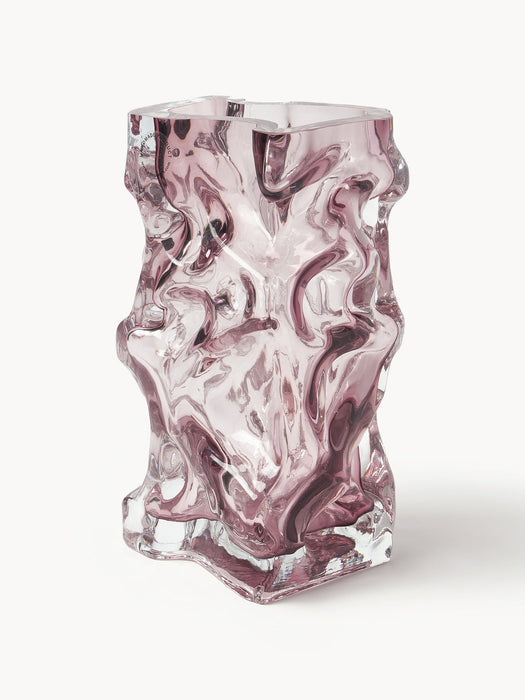 Ice Mouth-Blown Vase, H 25 cm