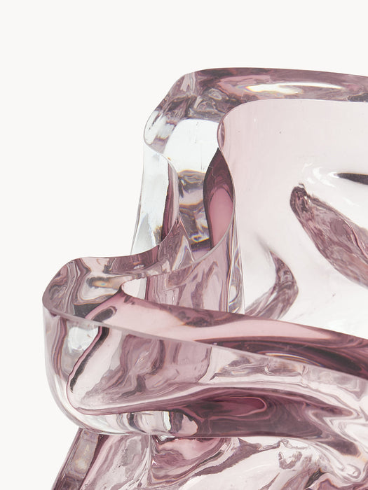 Ice Mouth-Blown Vase, H 25 cm