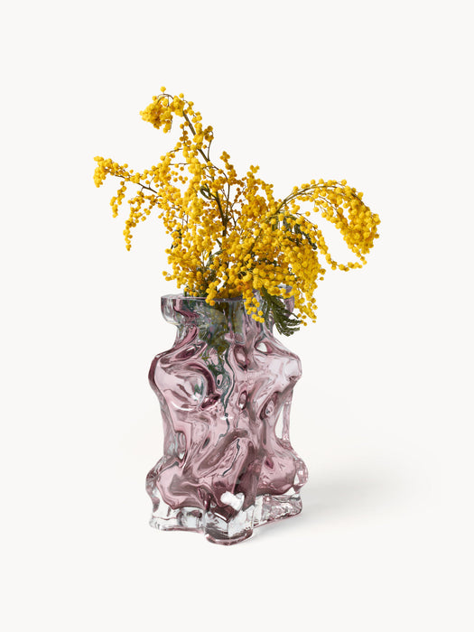 Ice Mouth-Blown Vase, H 25 cm
