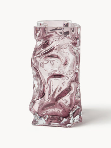 Ice Mouth-Blown Vase, H 25 cm