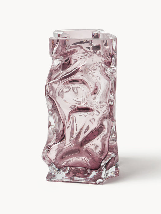 Ice Mouth-Blown Vase, H 25 cm