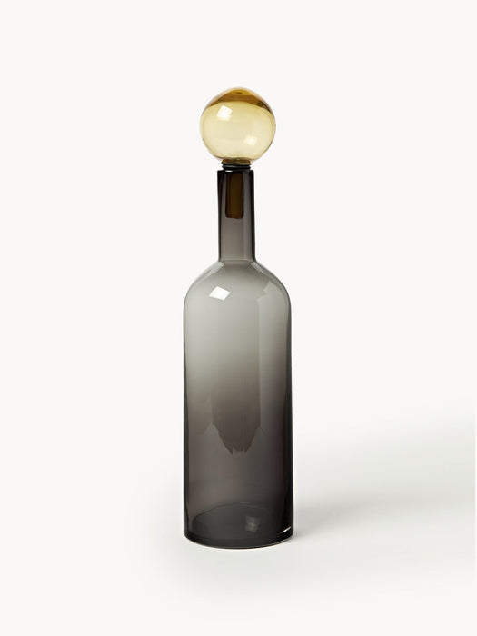 Bubbles Mouth-Blown Decorative Bottles, Set of 4